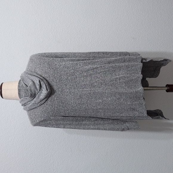 Justice Sweater Hoodie Open Waterfall Cardigan Heathered Gray Girls XL - Picture 5 of 7